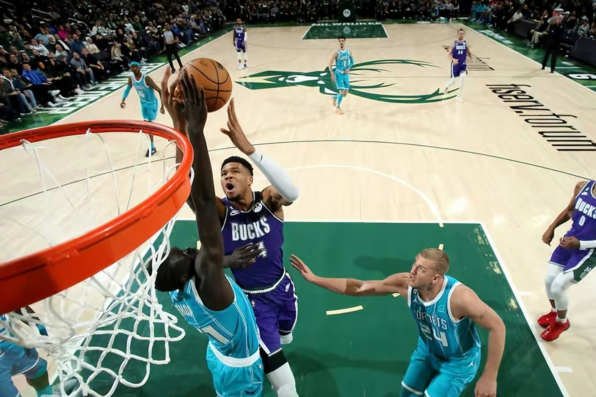 雄鹿大胜黄蜂，浓眉贡献全面数据