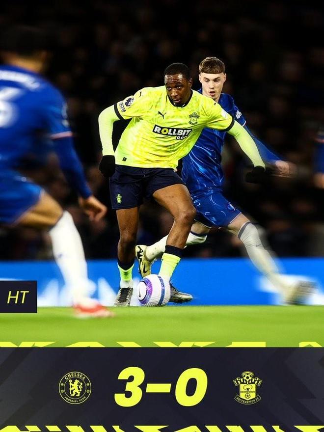 切尔西客场不敌南安普敦，遭遇不利局面的简单介绍